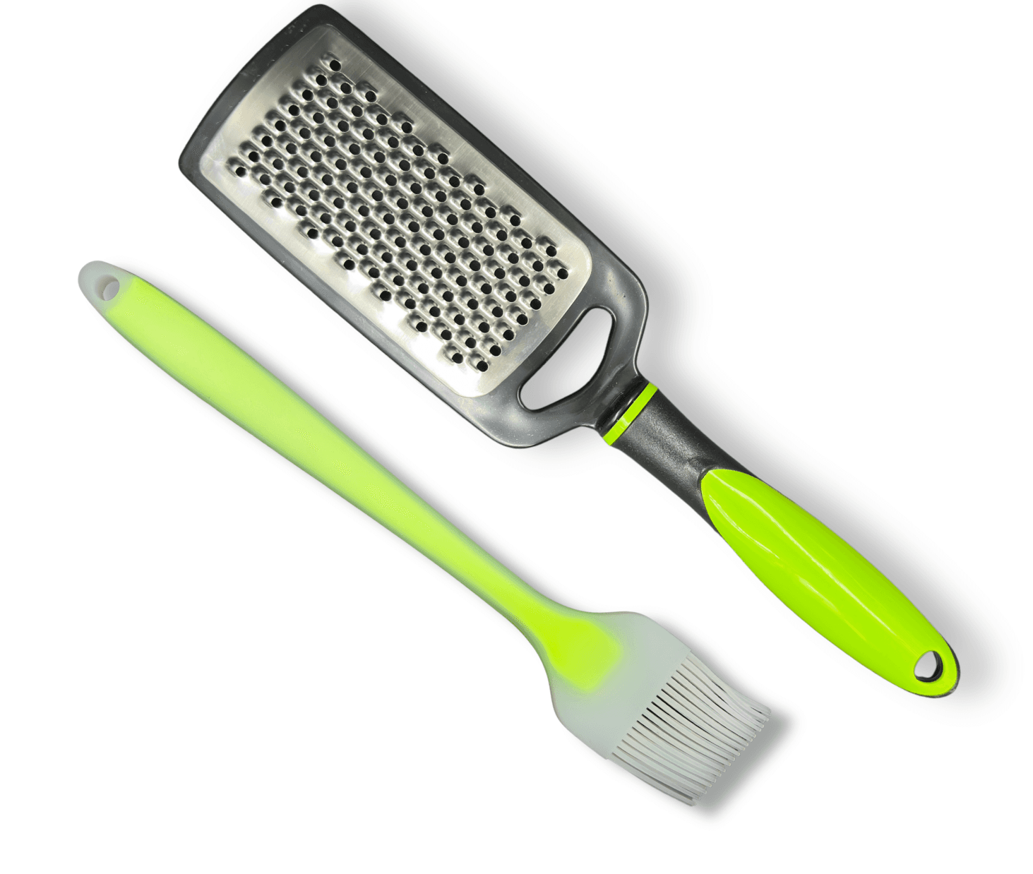 WoIoT Kitchen Combo Set – Stainless Steel Grater with Silicone Basting Brush