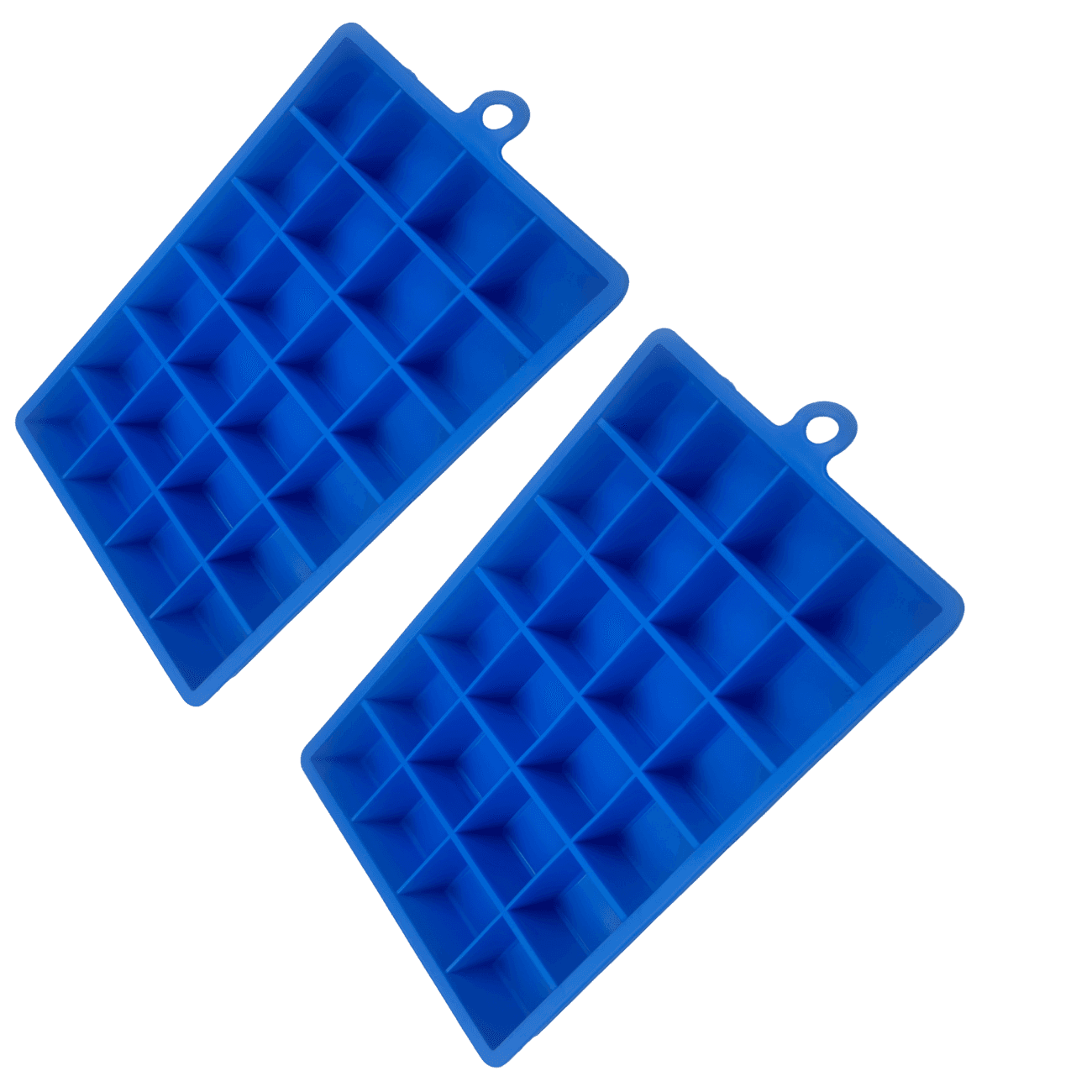 WoIoT Silicone Ice Cube Tray Set (2 Pcs) | 24 Grid Flexible Ice Moulds image 1