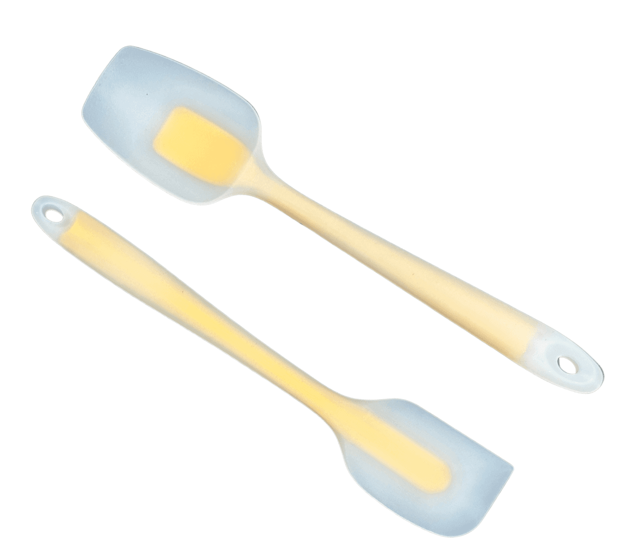 WoIoT Silicone Spatula Set (2 Pcs, yellow)