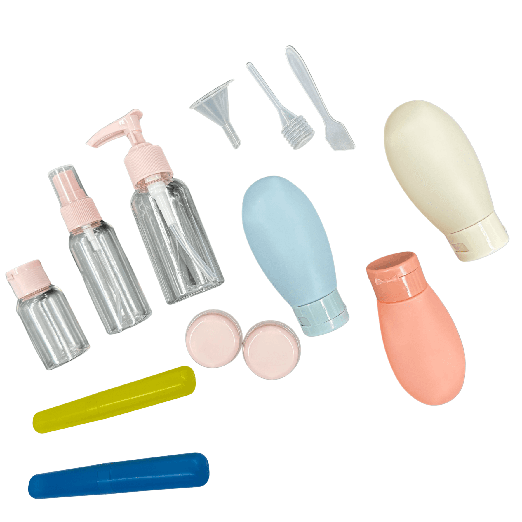 WoIoT Travel Bottle Set (11 Pcs) Leakproof Refillable Toiletry Kit